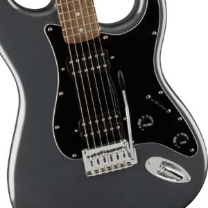 Fender Squier Affinity Strat HH Charcoal Frost Metallic 378051569