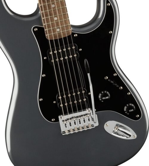 Fender Squier Affinity Strat HH Charcoal Frost Metallic 378051569