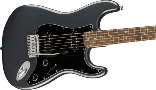 Fender Squier Affinity Strat HH Charcoal Frost Metallic 378051569