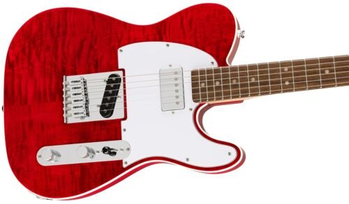 Fender Squier Affinity Tele FMT SH Laurel Crimson Red Transparent 378280538