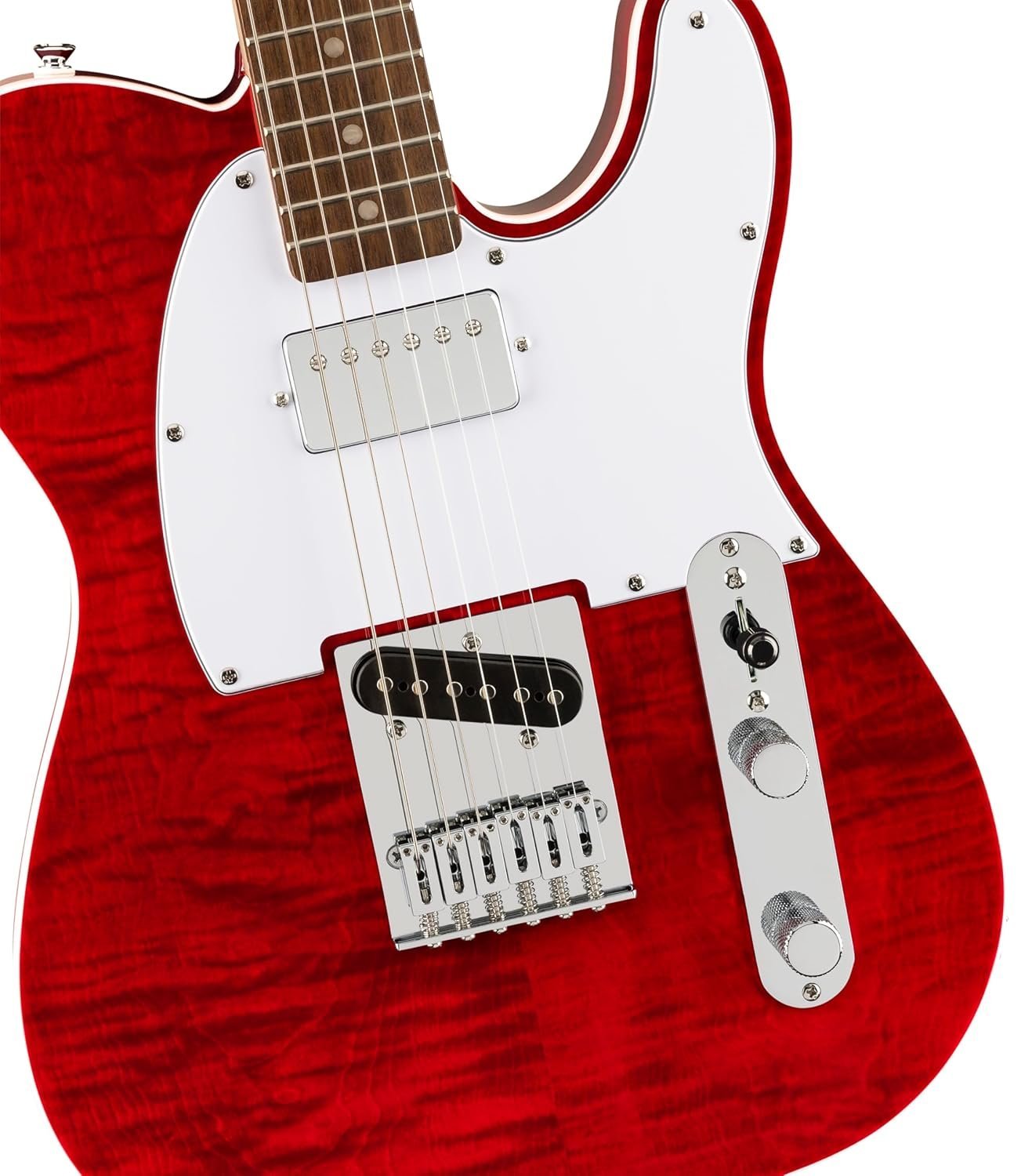 Fender Squier Affinity Tele FMT SH Laurel Crimson Red Transparent 378280538