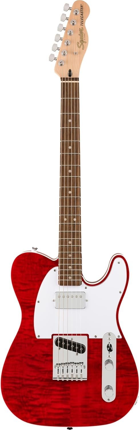 Fender Squier Affinity Tele FMT SH Laurel Crimson Red Transparent 378280538