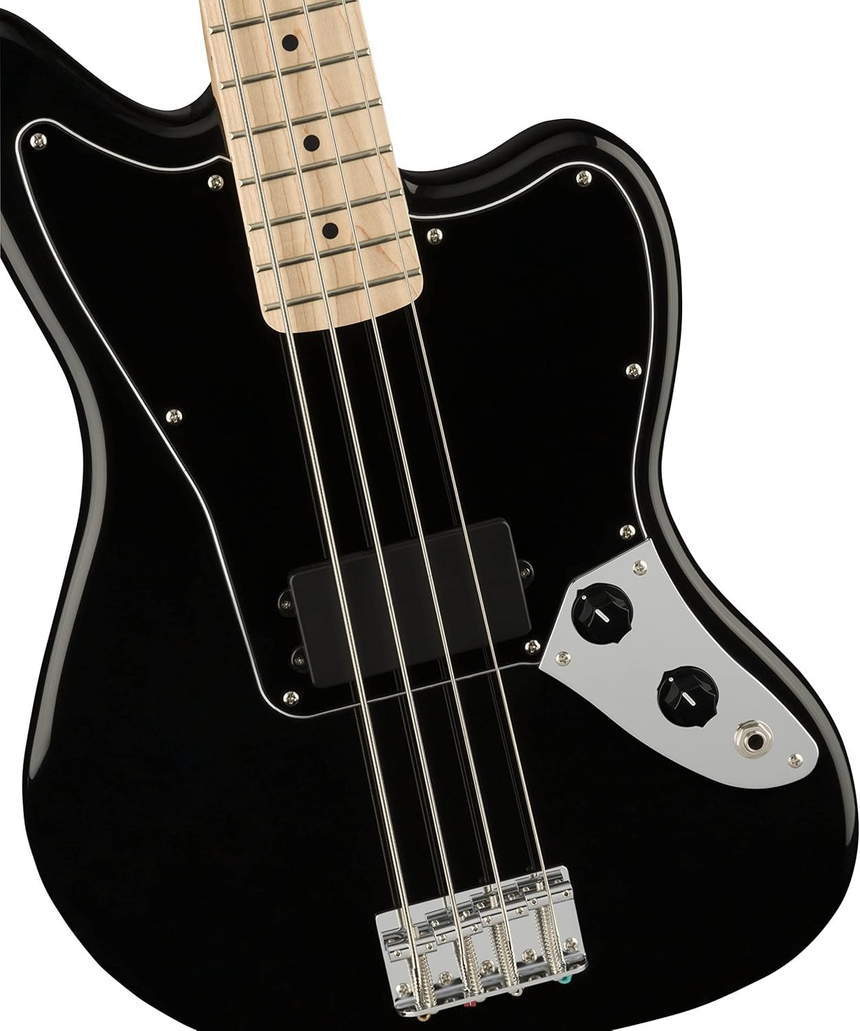 Squier Affinity Series Jaguar Bass, Black, Maple Fingerboard 378503506