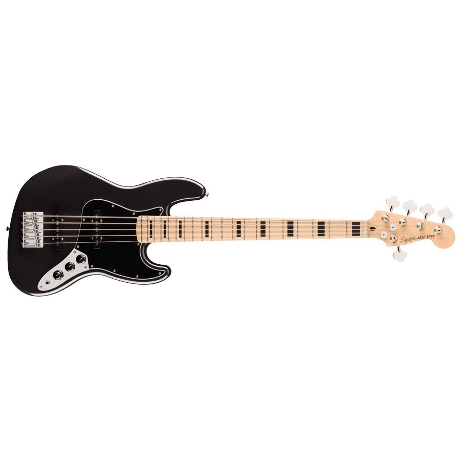 Fender Squier Affinity ACTIVE Jazz Bass V Maple Black Metallic 378753565