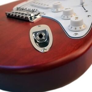 Newen Stratocaster Style Electric Guitar Made In Argentina, Red Wood