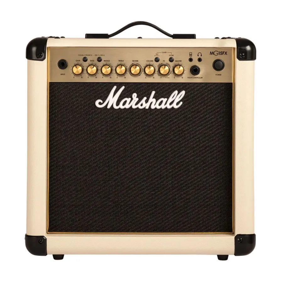 Marshall MG15GFXC 15-Watt Guitar Combo Amplifier Latest Version with 4 Channels (Cream)