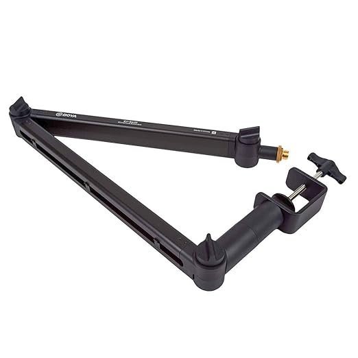 413DsmOjTS._SX522_-1.jpg Boya BY-BA30 Boom Arm Aluminum Alloy Desk Holder Microphone Stand Bracket for Video Recording