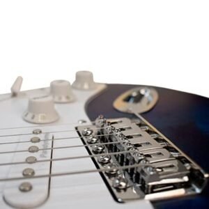 4141kmCfe0S-1.jpg Newen Stratocaster Style Electric Guitar Made In Argentina, Blue Wood
