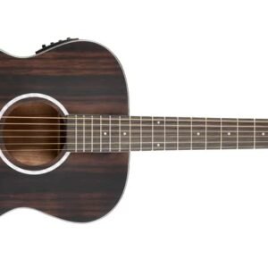 Washburn 6 String Acoustic-Electric Guitar, Right, Striped Ebony (DFEFE)