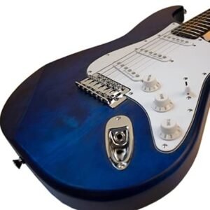 41Wxu1R30GS-1.jpg Newen Stratocaster Style Electric Guitar Made In Argentina, Blue Wood