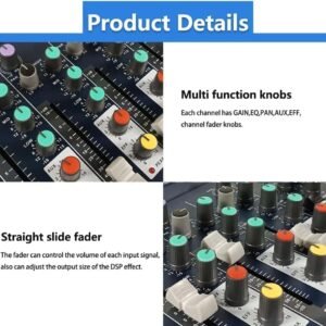 4_61HNlG1xn1L._SL1000_.jpg Digimore D 255 7 Channel Audio Mixer with USB & Phantom Power