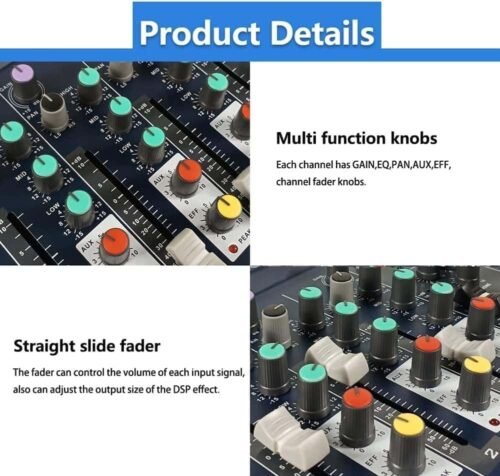 Digimore D 255 7 Channel Audio Mixer with USB & Phantom Power
