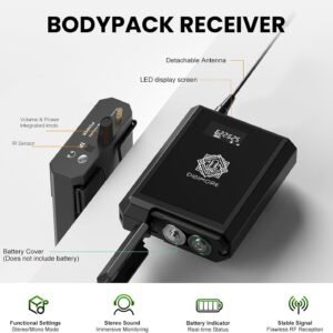 Digimore D-860 UHF 2-Channel Wireless In-Ear Monitor System