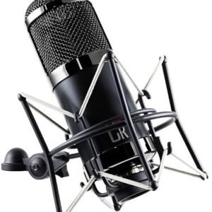 MXL Mics CR89 Large Diaphragm Low Noise Condenser Microphone with Shockmount and Brief Case, Black