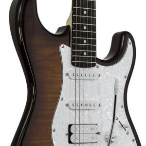 Washburn Sonamaster 6 String Solid-Body Electric Guitar, Right, Sunburst (SDFSB)
