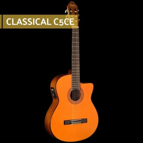 51TFL00-UoL._SL1000_.jpg Washburn C5CE Classical Electro-Acoustic Guitar - Natural