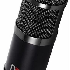 MXL Mics CR89 Large Diaphragm Low Noise Condenser Microphone with Shockmount and Brief Case, Black