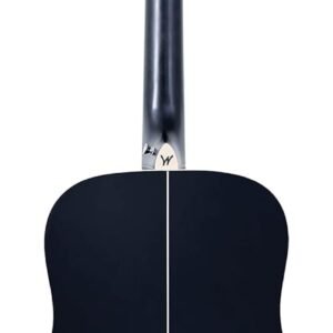Washburn Deep Forest Burl 6 String Acoustic Guitar, Right, Black Fade (DFBDB)