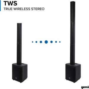 Gemini Sound WRX-843 Professional Audio Bluetooth 78" Inch Tall Column Line Array PA Speakers, 8" Inch Subwoofer, 3000W Watts