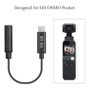 Boya Mic BOYA BY-K6 3.5mm TRS Female to Type-C Male Audio Adapter for DJI OSMO POCKET