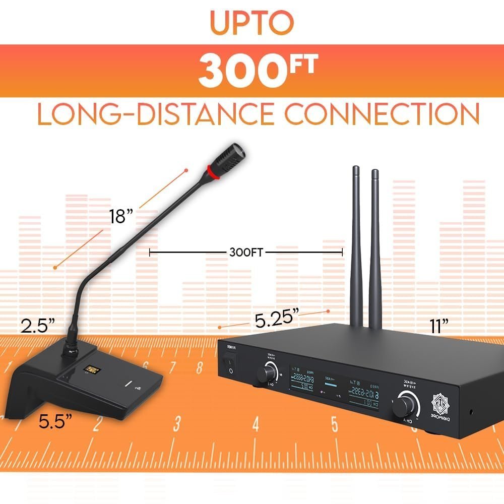Digimore D 620 UHF Wireless Desktop Gooseneck Microphone
