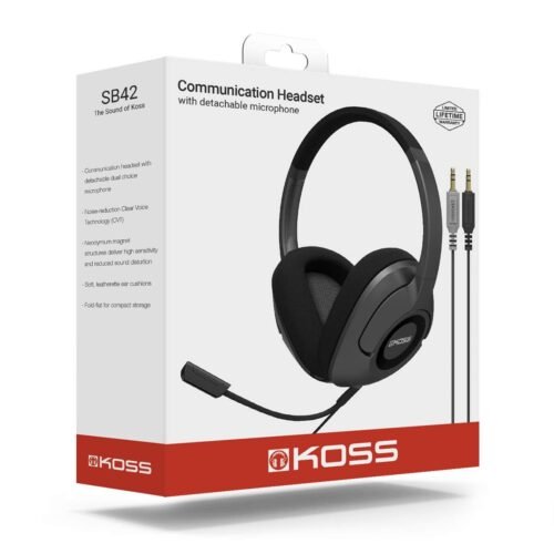 Koss SB42 USB Full-Size Over-Ear Communication Headset - Open Box Koss SB42 USB Full-Size Over-Ear Communication Headset - Open Box