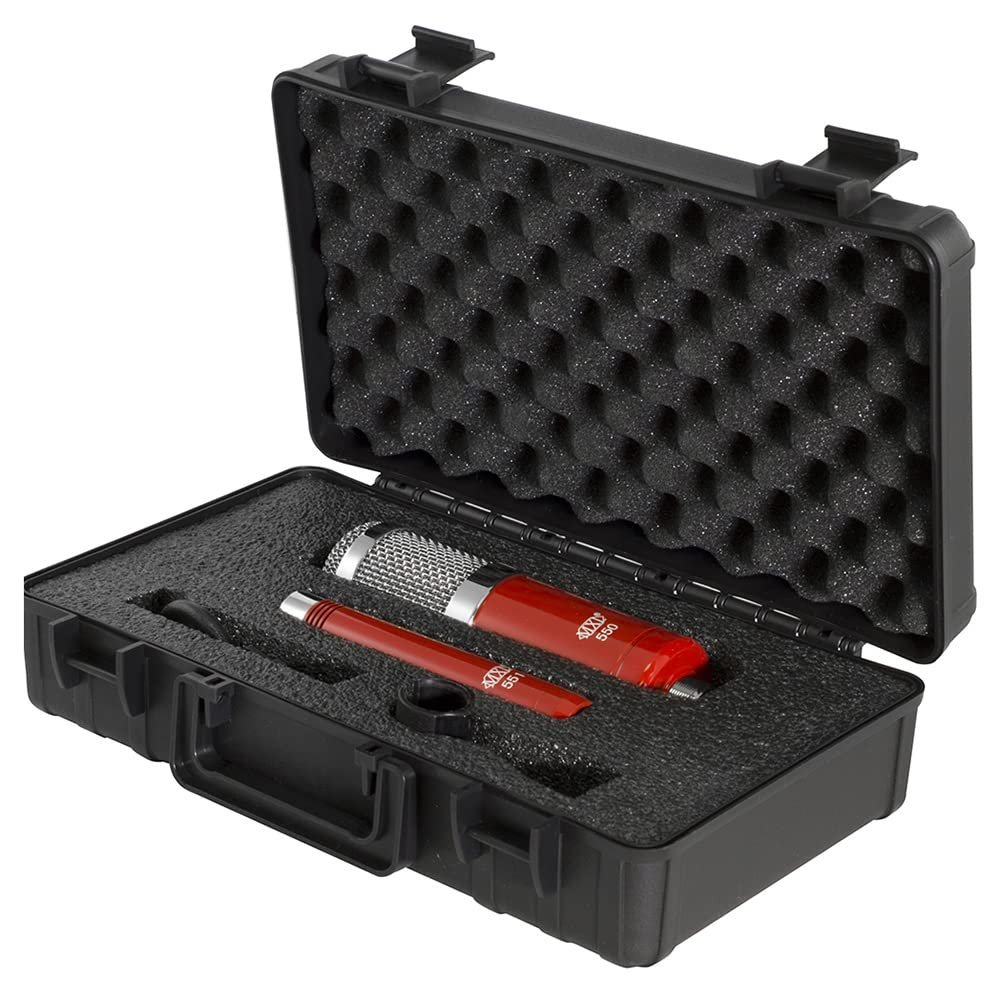 MXL Mics 550/551-R Condenser Microphone Ensemble, Red, Large