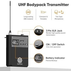 Digimore D 395 HL UHF Wireless Microphone System with Handheld & amp Lavalier Mic