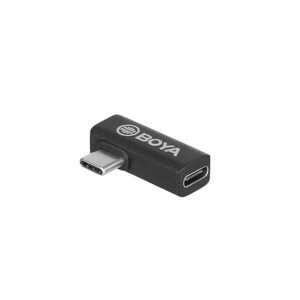 61D7sGAnwrS._SX679_.jpg BOYA by-K5 Right-Angle USB-C Adapter, 90-Degree Male-to-Female Type-C Adapter