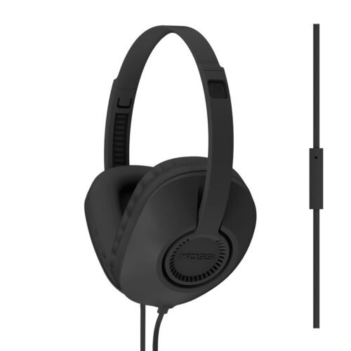 Koss UR23ik Noise Isolating Over Ear Headphone With In-Line Microphone Black -  Open Box