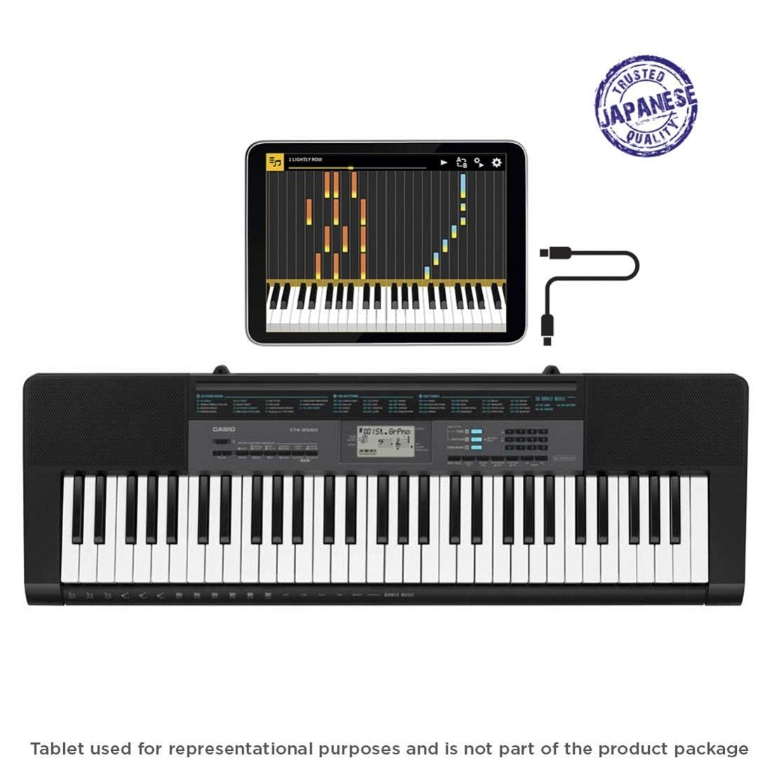 61ImqJeOVAL._SL1100_.jpg Casio CTK-2550 Standard Keyboard - Black