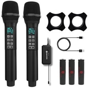 Digimore D 356 UHF Dual Wireless Microphone System with Sound Card