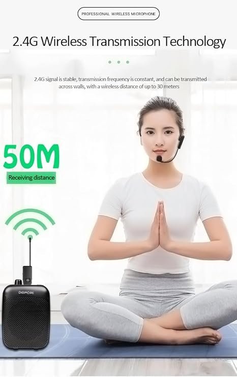 61JZTbvGQJL._SY741_.jpg DIGIMORE D 342 Wireless Headset Microphone System