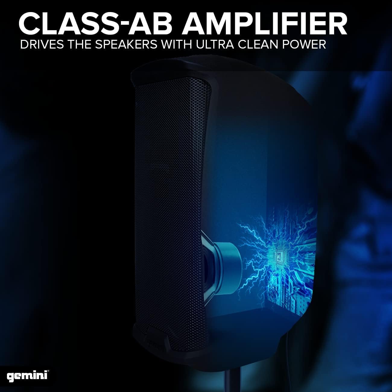Gemini AS-2112BT 1500-Watt Active 12" Bluetooth Loudspeaker