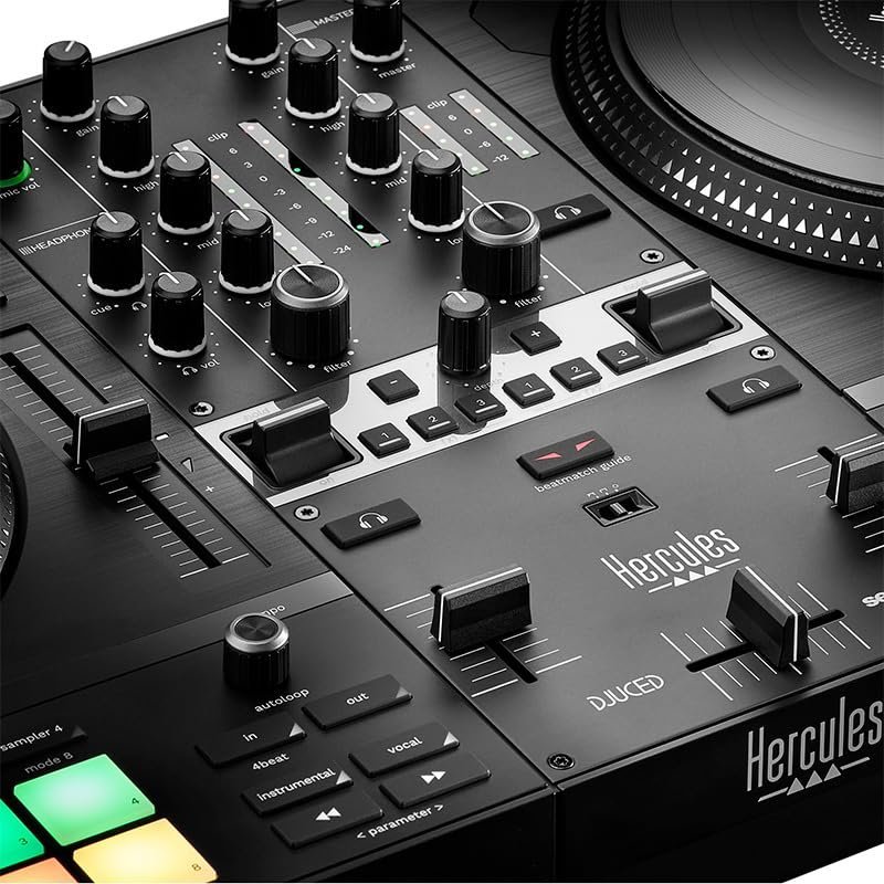 61KJqsBKM7L.jpg Hercules DJ Control Inpulse T7 2 Deck Motorized DJ Controller Black