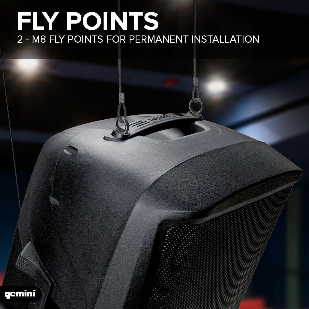 Gemini AS-2112BT 1500-Watt Active 12" Bluetooth Loudspeaker
