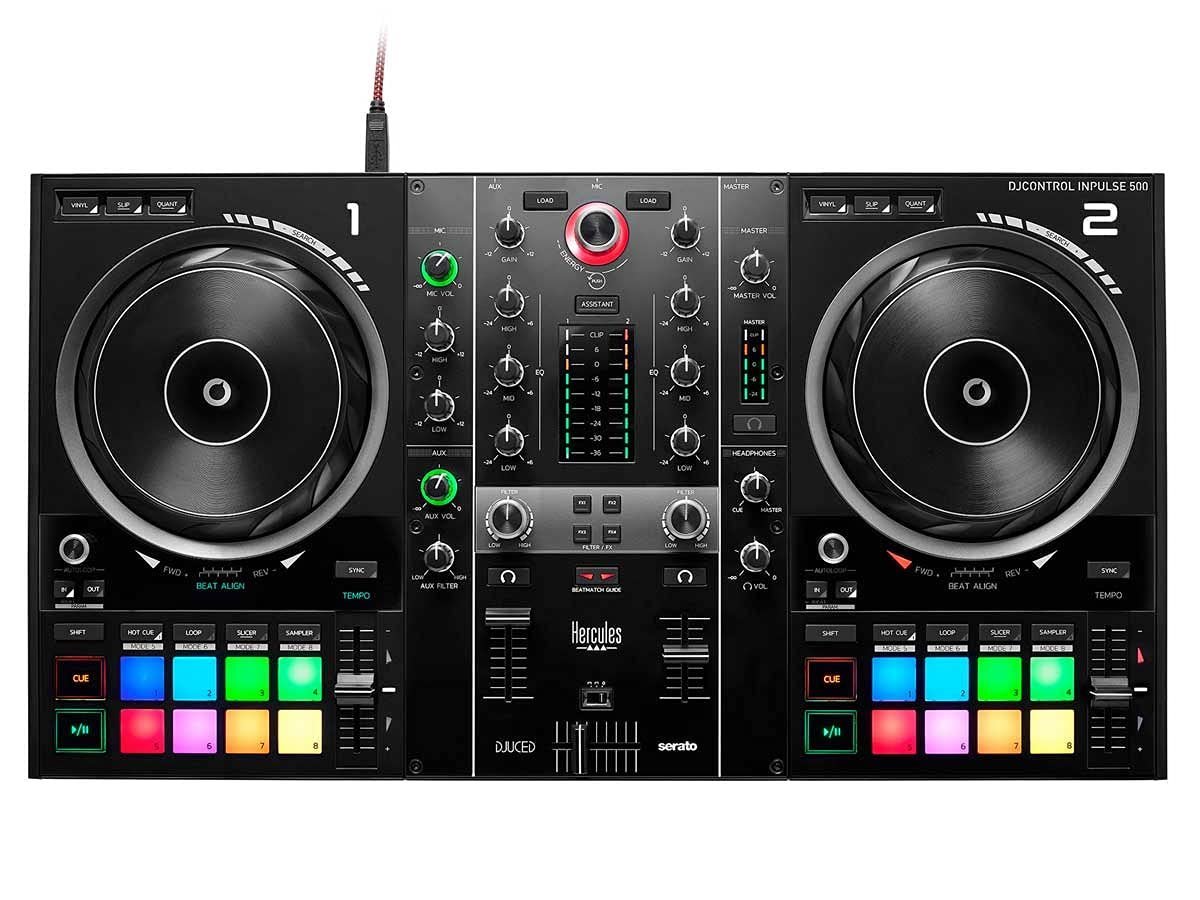 Hercules DJControl Inpulse 500 2 Desk USB DJ Controller
