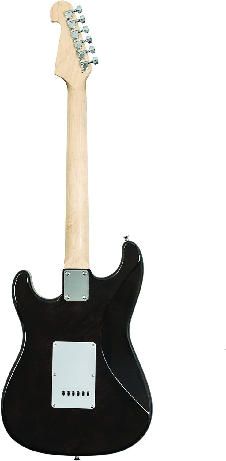 Washburn Sonamaster 6 String Solid-Body Electric Guitar, Right, Transparent Black (SDFTB)