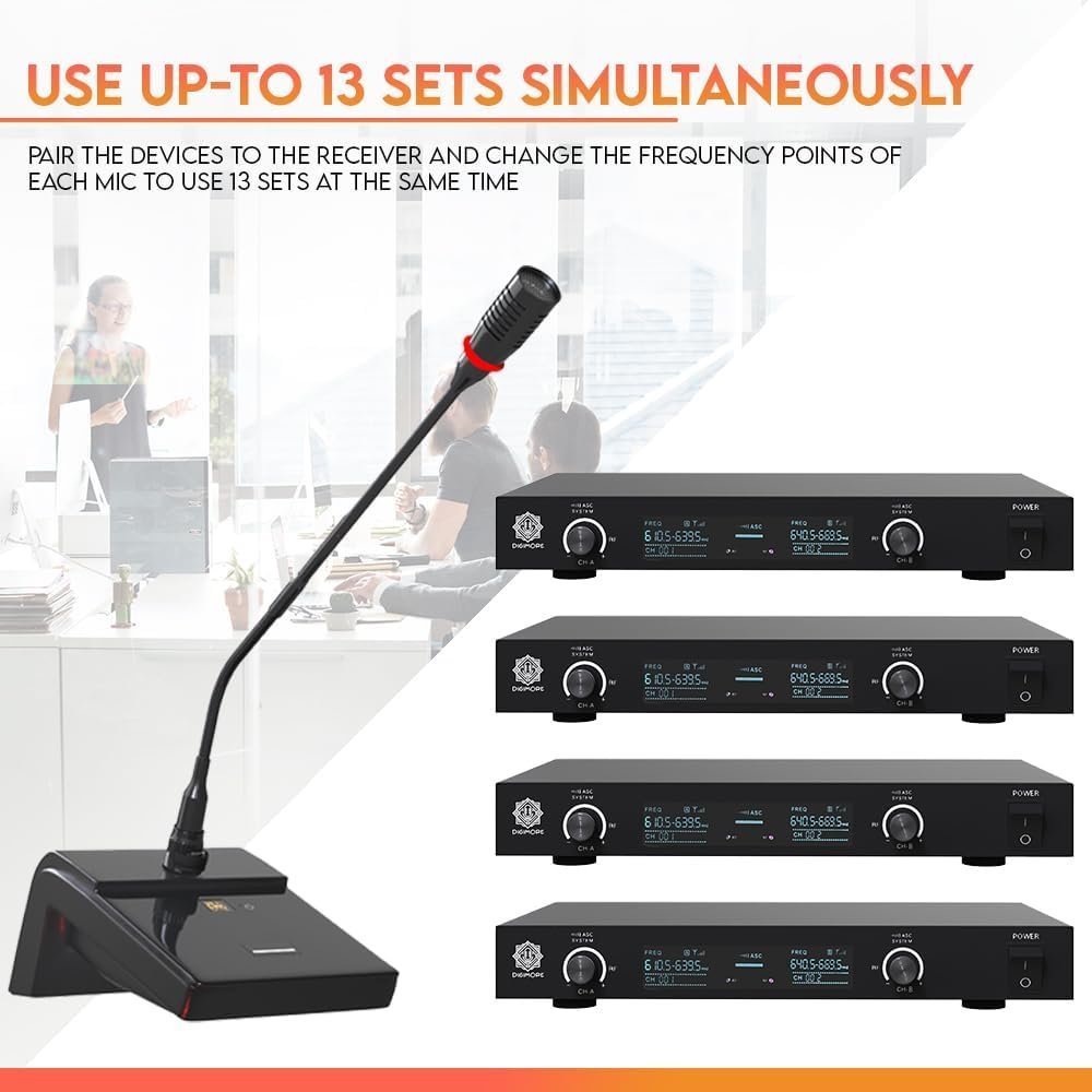 Digimore D 620 UHF Wireless Desktop Gooseneck Microphone