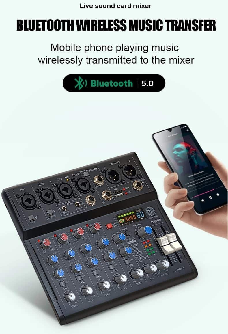 Digimore D-240 7-Channel DJ & Audio Mixer with USB & DSP