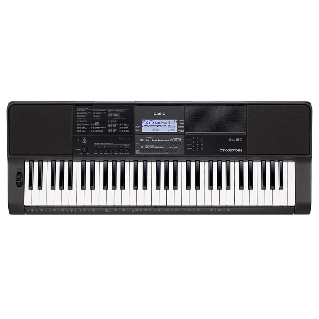 Casio CT-X870IN 61-Key Portable Keyboard With Adapter