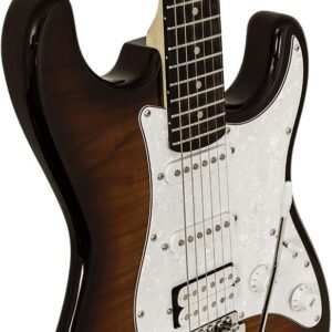 Washburn Sonamaster 6 String Solid-Body Electric Guitar, Right, Sunburst (SDFSB)