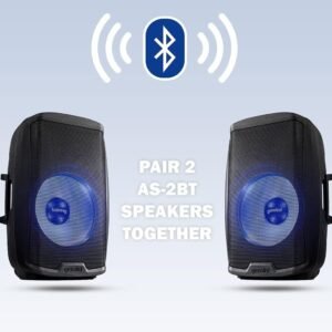 Gemini AS-2115BT-LT 2000-Watt 15-Inch Multi LED Bluetooth Loudspeaker