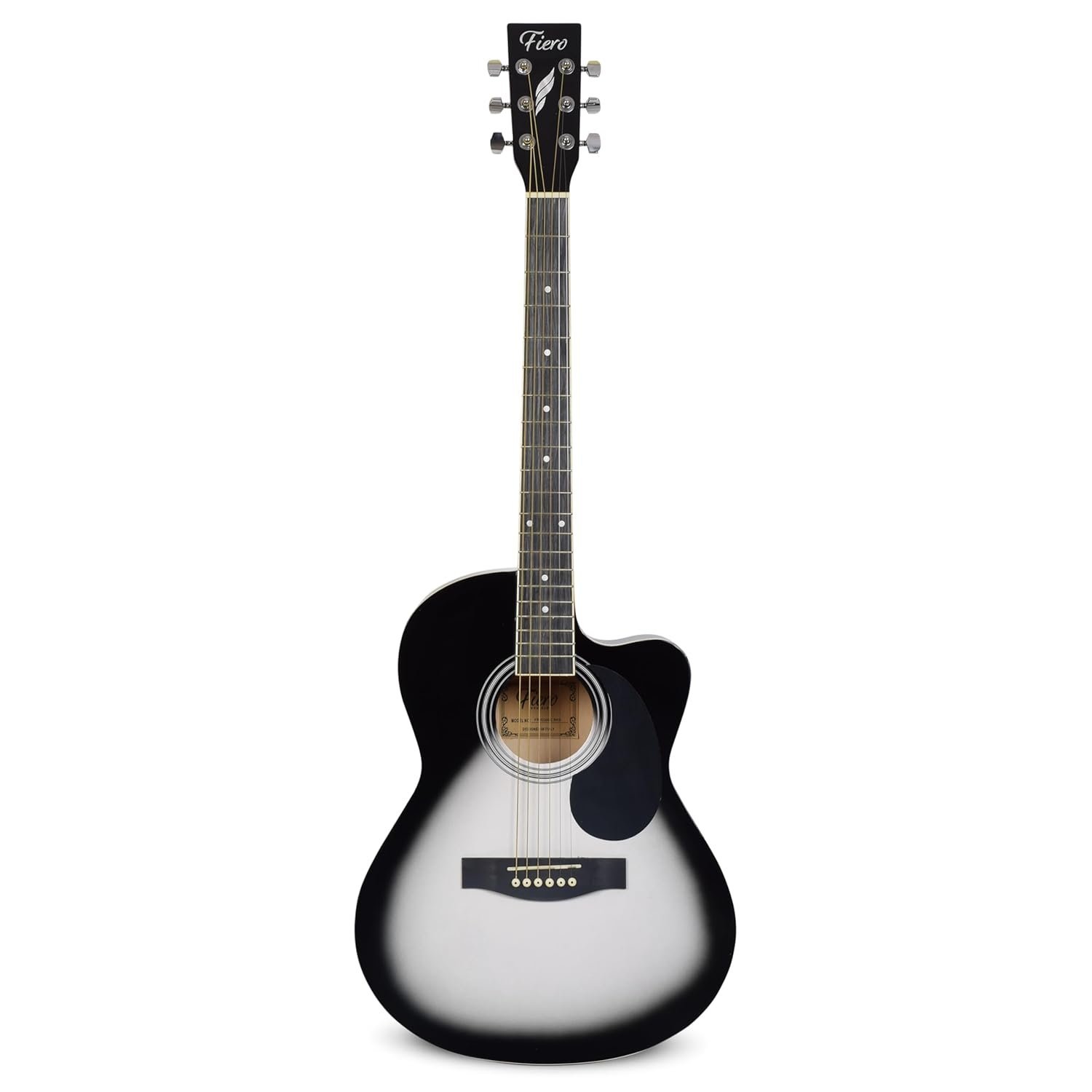Whyte Audio Fiero Series Acoustic Guitar (Transparent Black)