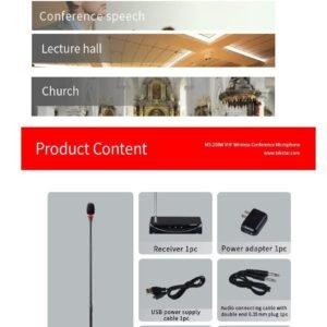 Takstar Ms-118 Table Conference Microphone Desktop Microphone Broadcast Lecture Microphone With Switch