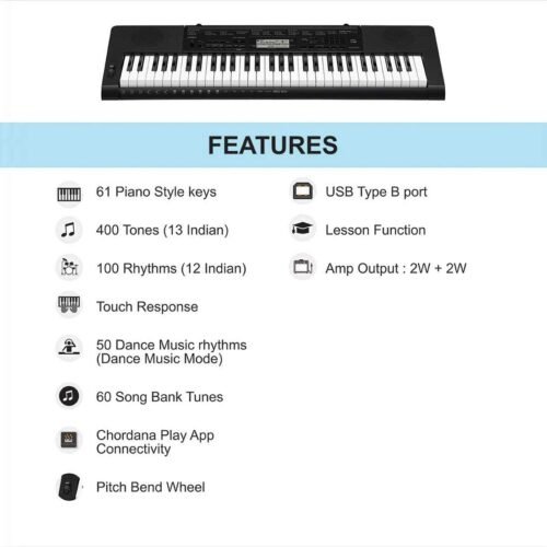 Casio CTK-3500 61-Key Standard Keyboard - Black