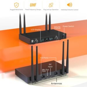 Digimore D390 Dual UHF Wireless Microphone - Discontinued Product