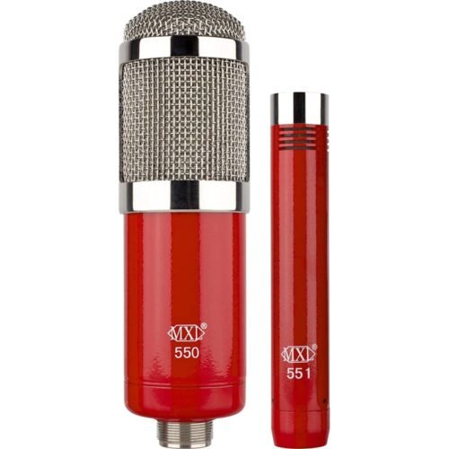 MXL Mics 550/551-R Condenser Microphone Ensemble, Red, Large
