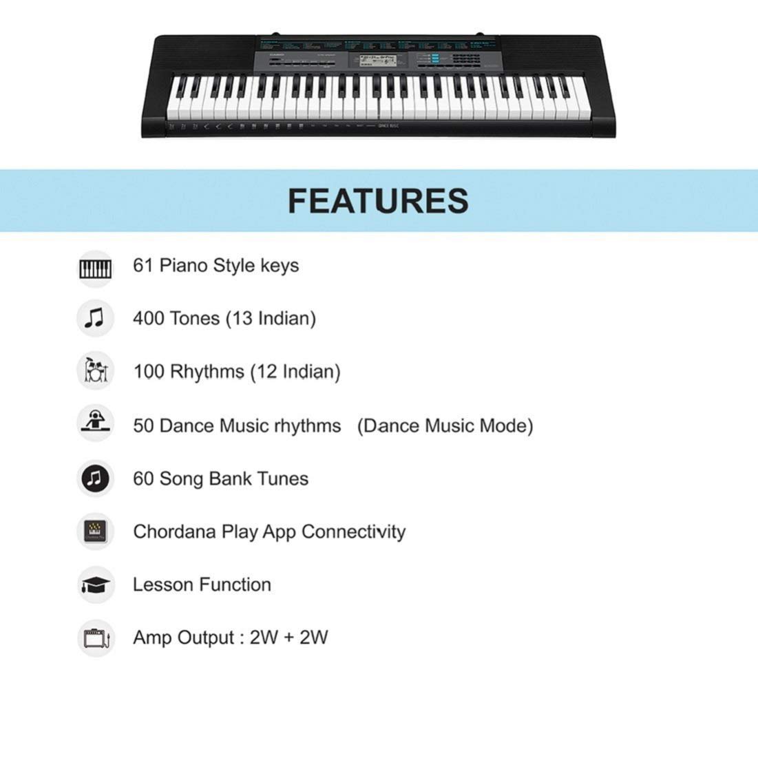 61rnC2XoU0L._SL1101_.jpg Casio CTK-2550 Standard Keyboard - Black