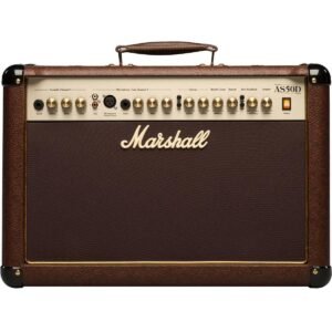 Marshall Acoustic Soloist AS50D 50 Watt Acoustic Guitar Amplifier with 2 Channels, Digital Chorus and Reverb